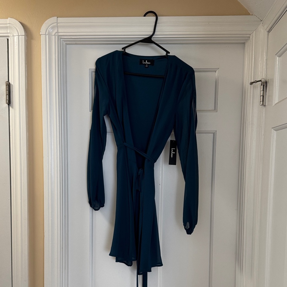 Lulu's blue wrap dress - Women's M